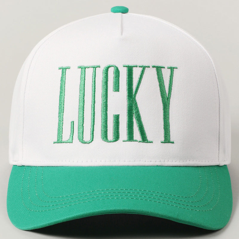 LUCKY Embroidered Trucker Cap