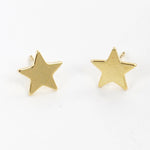 Gold-Dipped Brass Star Earring