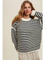 RESTOCK Manhattan Drop Shoulder Stripe Sweater