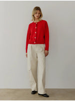 The Norma Cardigan- Red