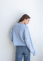 RESTOCK Piper Cardigan- Sky Blue