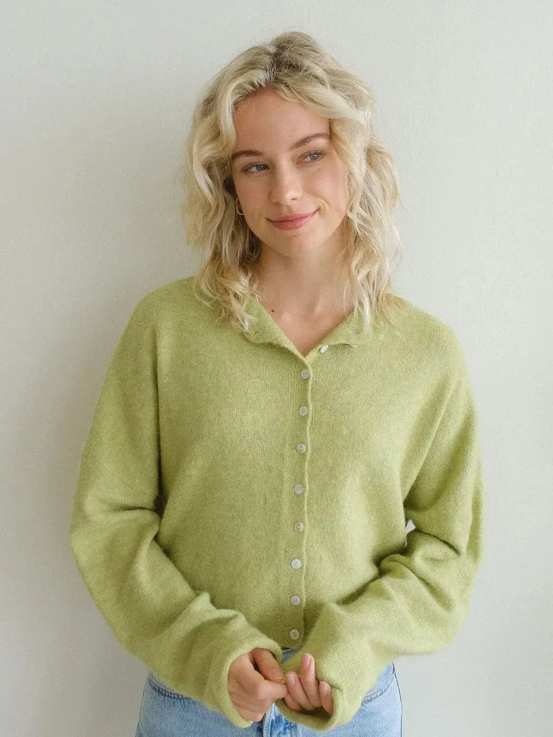 Piper Cardigan- Lemongrass