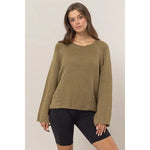 Dot Olive Classic Sweater