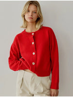 The Norma Cardigan- Red