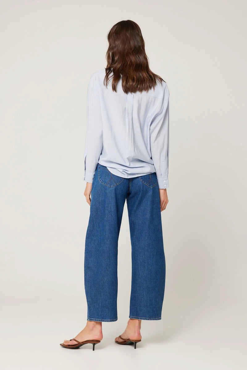 Rollas Gigi Barrel Jeans- Forever Blue