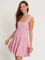 Day Date Textured Mini Dress