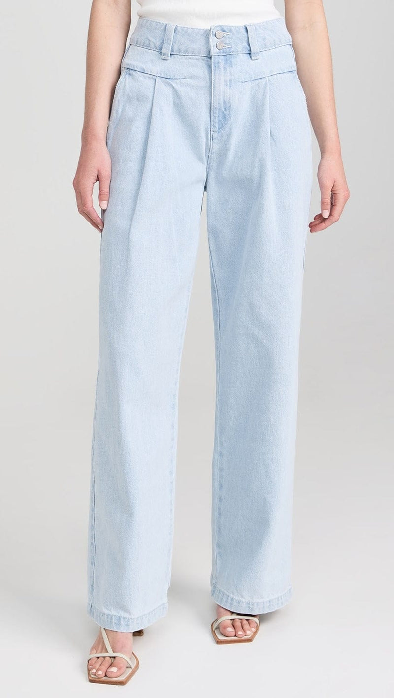 A Brand Pleated Pant- Iris