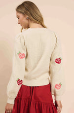 Smell the Roses Embroidered Sweater