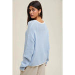 Contrast Knit Sweater