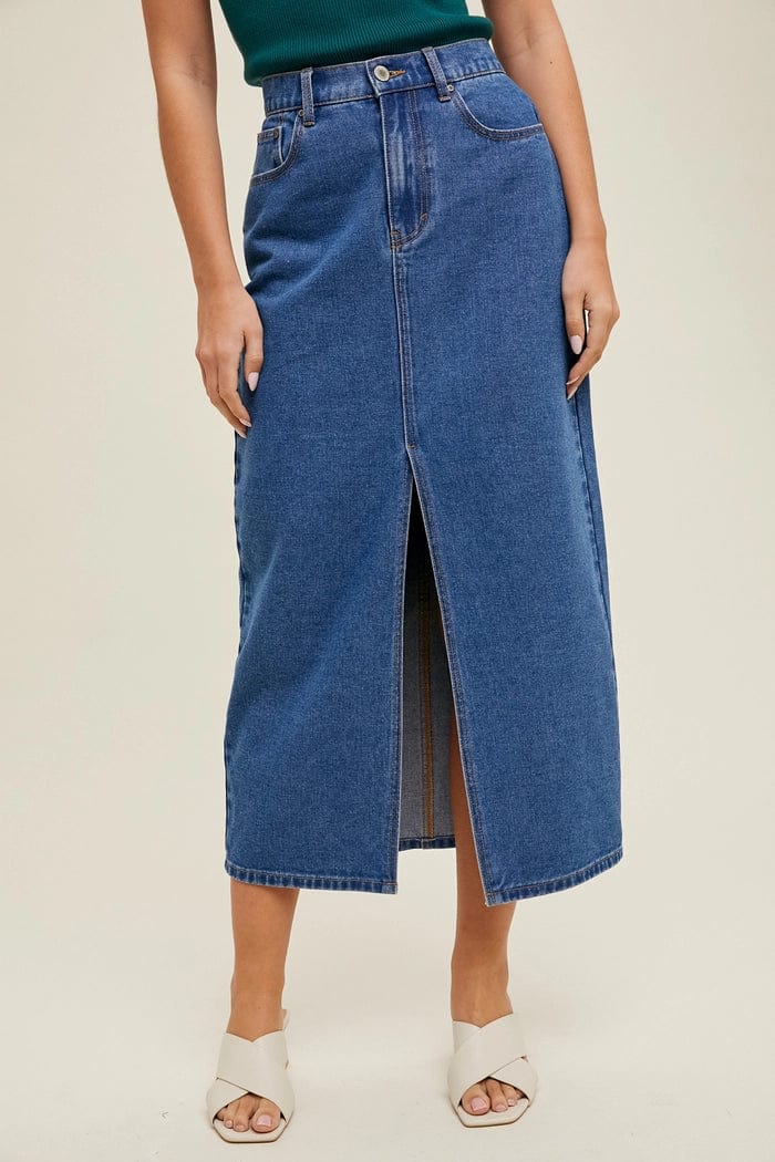 For Days Denim Midi Skirt