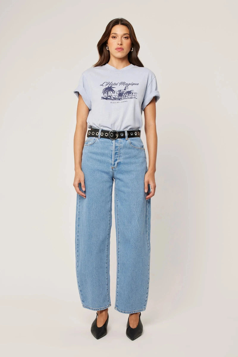 Rollas Jeans Gigi Barrel Jeans- Country Blue