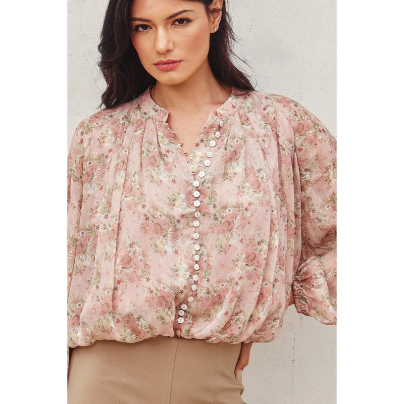 Alma Floral Long Sleeve Blouse