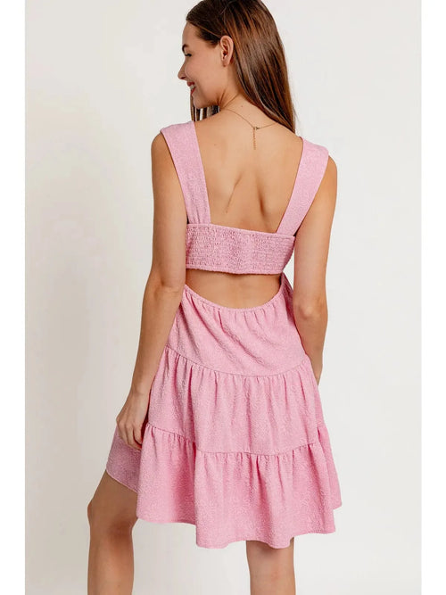 Day Date Textured Mini Dress