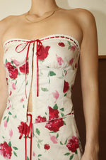 Rosey Bustier Top