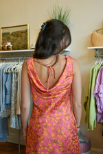 Glasses Up Cowl Mini Dress