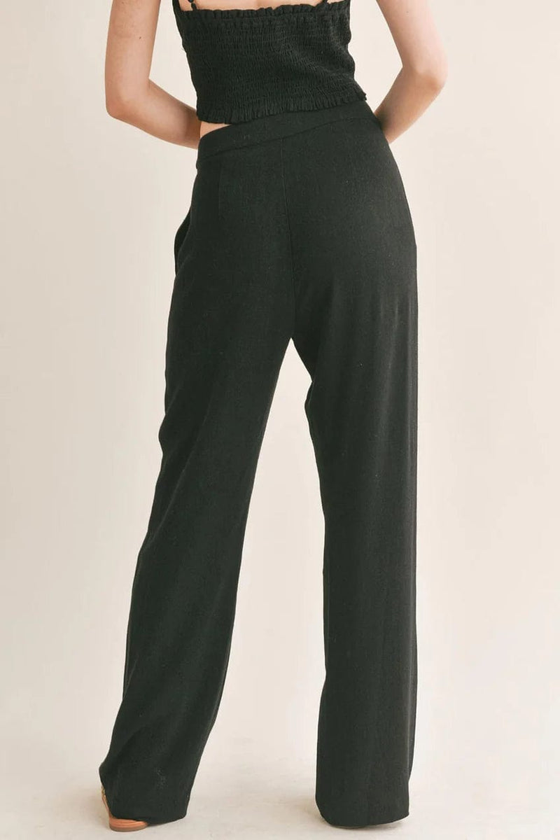 At Ease Linen Blend Trouser