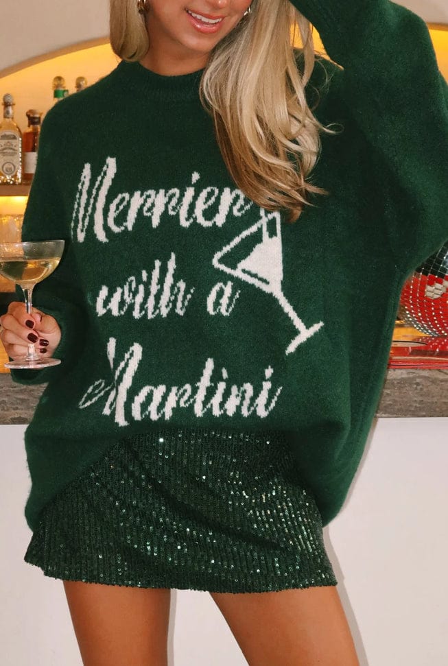 Show Me Your Mumu Martini Crewneck Sweater