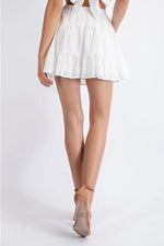 Taylor White Eyelet Skirt