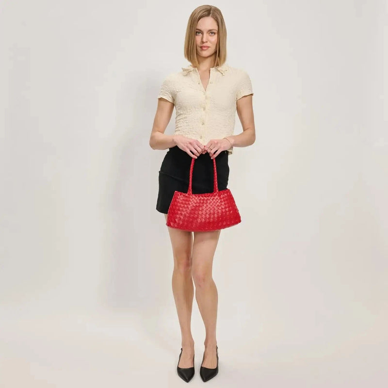 Millie Woven Shoulder Bag
