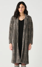 Dawn Houndstooth Soft Knit Coat