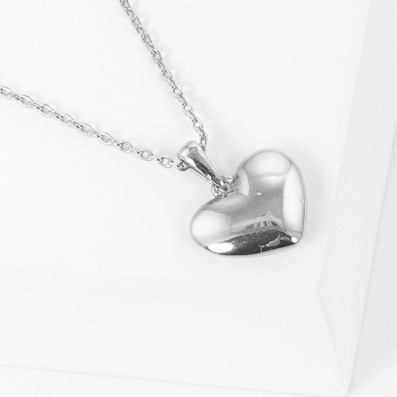 Gold Dipped Heart Charm Necklace