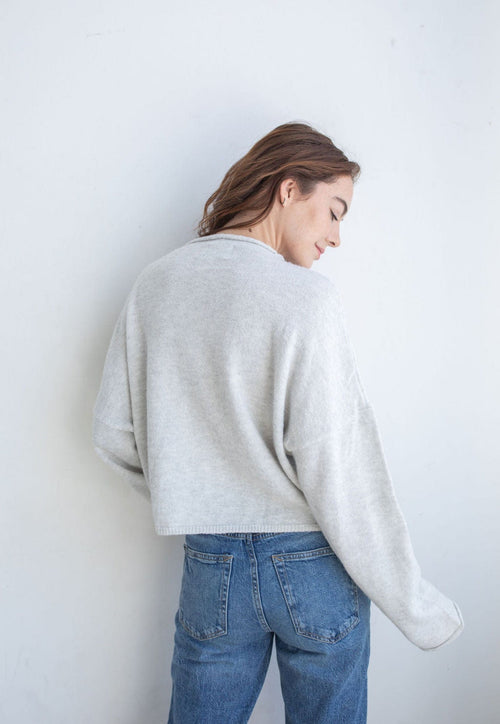 Piper Cardigan- Light Grey