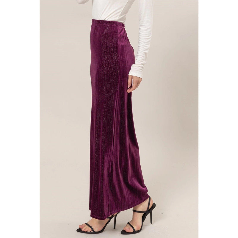 High Velocity Burgundy Maxi Skirt