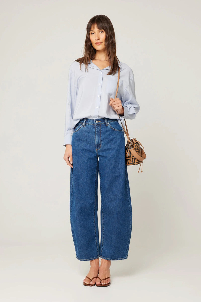 Rollas Gigi Barrel Jeans- Forever Blue