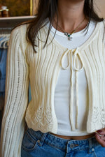 Chamomile Front Tie Cardigan