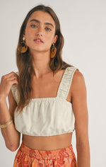 Dune Breeze Square Neck Crop Top