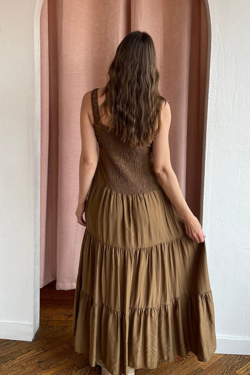 Light A Fire Crinkled Maxi Dress