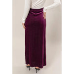 High Velocity Burgundy Maxi Skirt