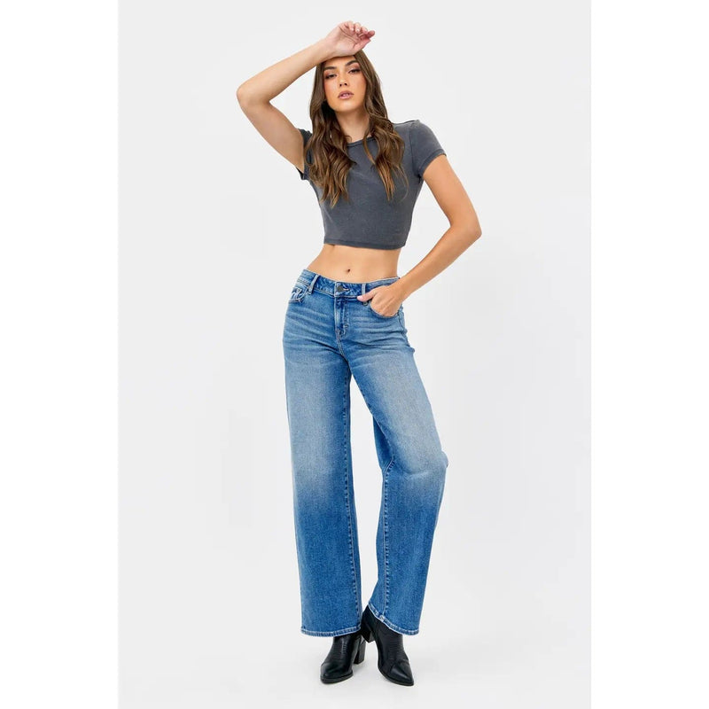 Hidden Jeans Logan Medium Wash Dad Jeans