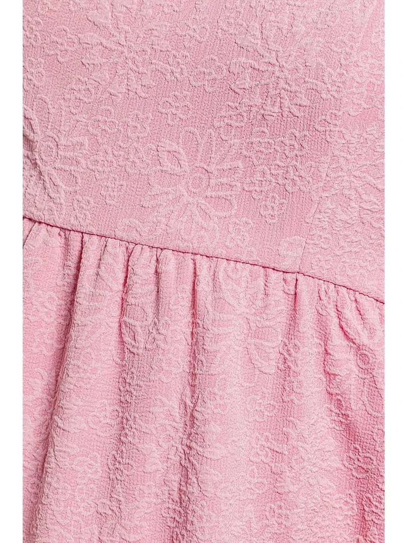 Day Date Textured Mini Dress