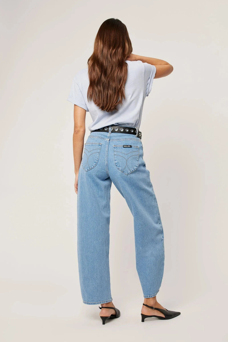 Rollas Jeans Gigi Barrel Jeans- Country Blue