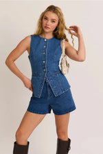 Arden Denim Vest