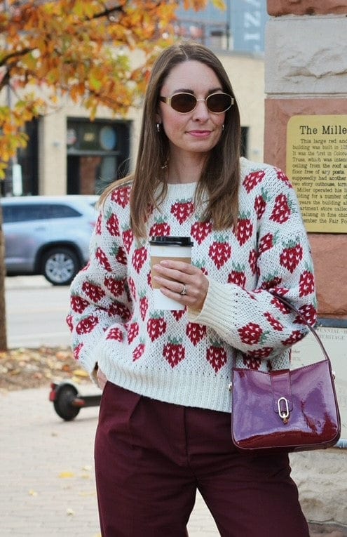 RESTOCK Berries & Cream Sweater