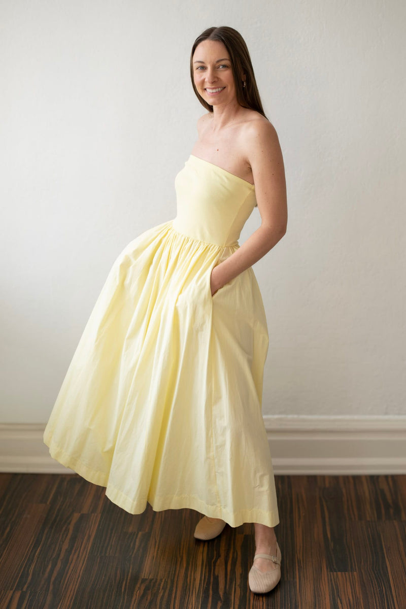 juniper midi dress BEST SELLER Strapless Dress- 4 Colors! Color:Ivory Gold Silver Enchanted blue Fairy Gown Cassie Tie Neck Midi SummerStyle