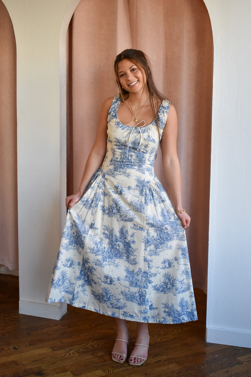 Toile Midi Dress