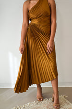 Golden Hour Pleated Dress