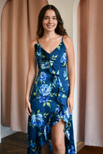 Last Dance Floral Asymmetrical Dress