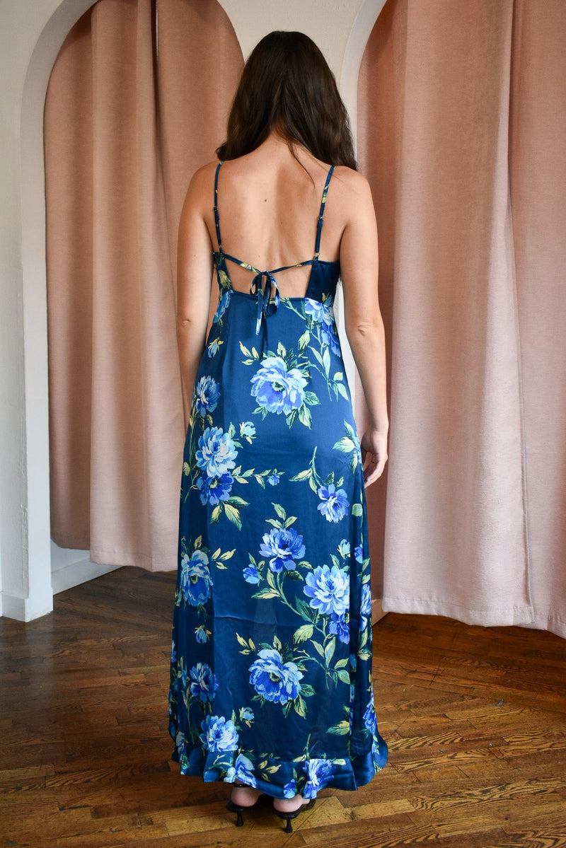 Last Dance Floral Asymmetrical Dress