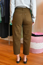 Speakeasy Barrel Leg Twill Pant