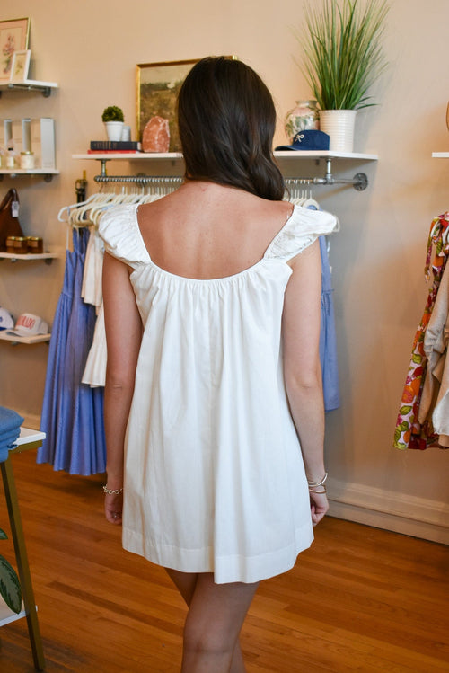 Margs Embroidered Mini Dress
