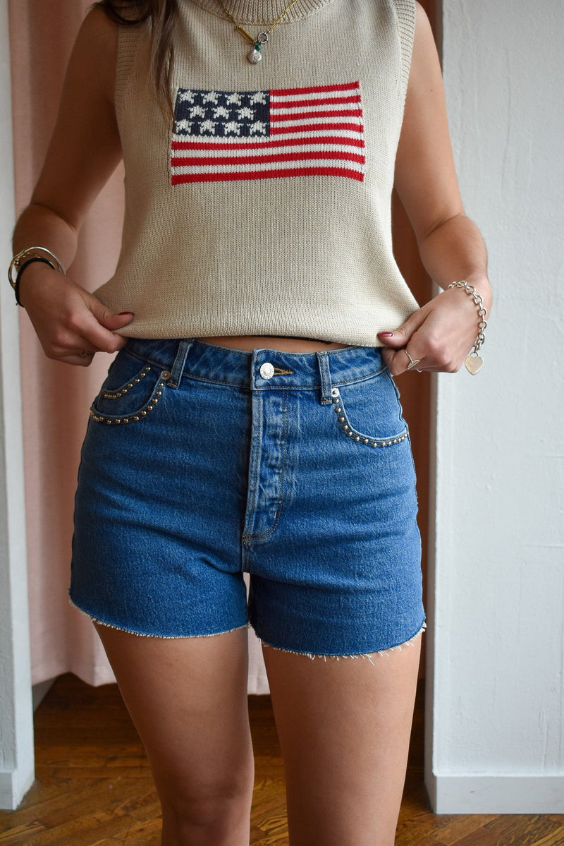 American Flag Knit Vest