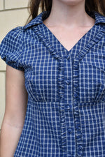 Prim Gingham Blouse
