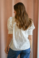 Eyelet Cotton Blouse