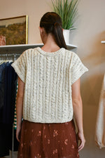 Effortless Cable Knit Sweater Vest