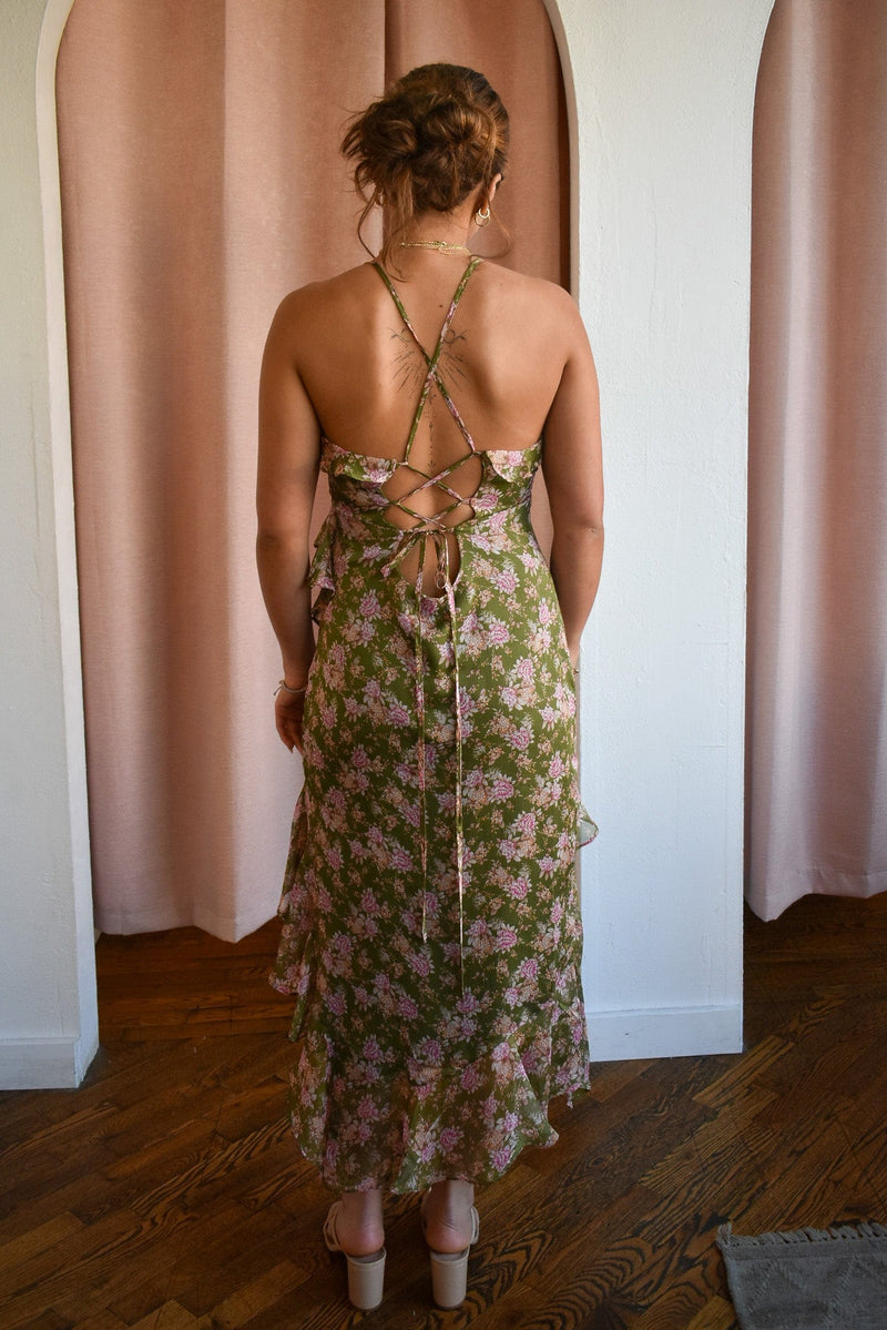 Parting Ways Floral Midi Dress