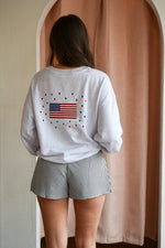 USA Embroidered Crewneck Sweatshirt